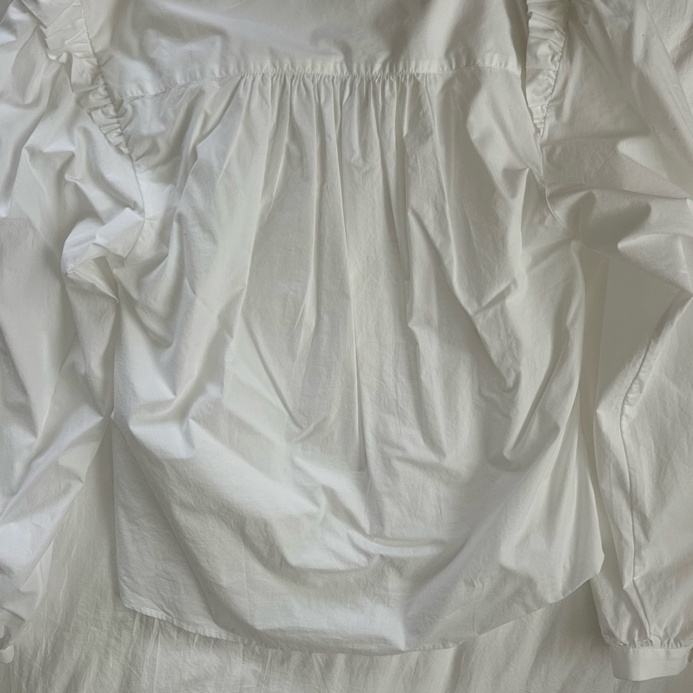 White Button-Up Blouse - Picture 2 of 3